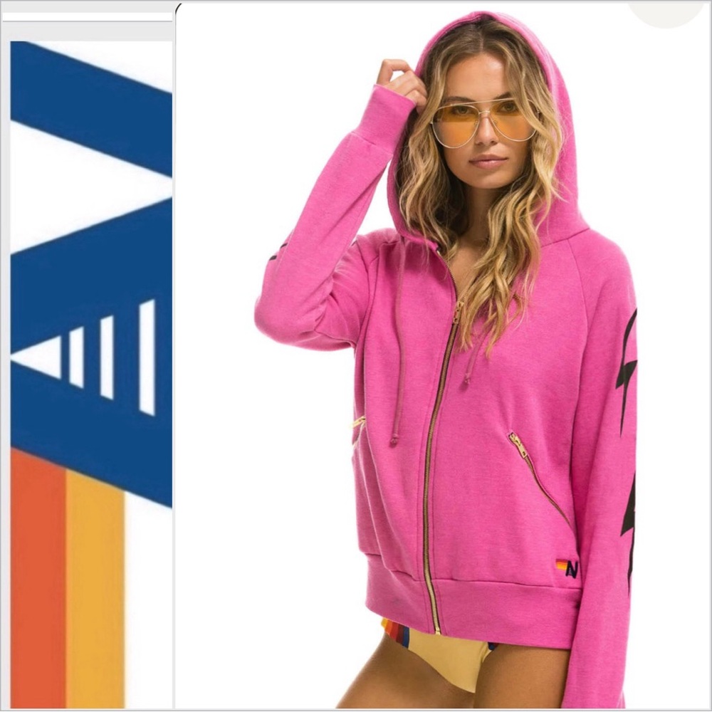 Aviator Nation Hot Pink Hoodie